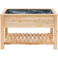 Westmann , Stelzenhochbeet Emily mit Boden, natur, 120 x 65 x 75 cm (B x T x H)