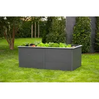 Westmann Hochbeet "Metall Hochbeet Primus XL", grau (anthrazit), B:200cm H:77cm T:100cm, Stahl, Pflanzgefäße, Hochbeet, Anthrazit, 200x100x77 cm, Topseller