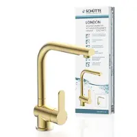 Schutte LONDON Küchenarmatur mit herausziehbarerer Brause, Wasserhahn Küche