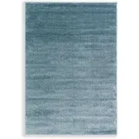 Schöner Wohnen Teppich "Pure 190" Gr. 2, blau (türkis), B:80cm H:21mm L:150cm, Kunstfaser, SCHÖNER WOHNEN-KOLLEKTION, Teppiche, Teppich, Wohnzimmer, Schlafzimmer, uni, leichter Glanz, robuster Kurzflor