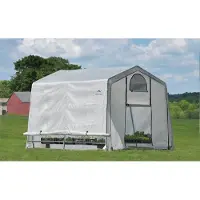 ShelterLogic Foliengewächshaus Weiß 305x298x249 cm