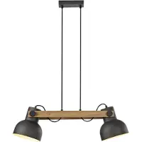 JUST LIGHT CUP 2.0 Pendelleuchte E27 max. 60W 2-fach schwarz 15742-18