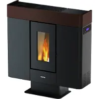 Freepoint Pelletofen "Moon airtight" kanalisierbare Warmluft, WIFI inklusive, raumluftunabhängig