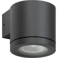 LCD Außenleuchte Wandlampe Aluminium Glas Graphit Leuchte Lampe Gu10 Fassung