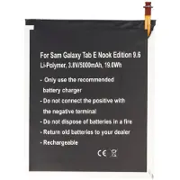AccuCell Akku passend für Samsung Galaxy Tab E Nook Edition 9.6, Li-Polymer, 3,8V, 5000mAh, 19,0Wh, built-in, ohne Werkzeug