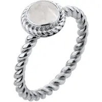 Nenalina Silberring "Ring Mondstein Geburtsstein Juni Trend Stilvoll 925 Silber" Gr. 54, weiß, Fingerringe, Damen, 54, Silber 925 (Sterlingsilber), Silberring