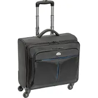Pedea Business Trolley "Premium Plus" Laptop-Rollkoffer bis 17,3 Zoll (43,9 cm) mit Übernachtungsfach, schwarz
