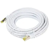 Goobay Alcasa RJ45/RJ45, 30 m, 30 m, Cat7, S/FTP (S-STP), RJ-45, RJ-45, Weiß
