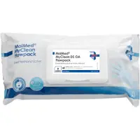 MaiMed MyClean DS OA Flowpack Desinfektionstücher 79764 , 1 Karton = 12 Flowpacks à 80 Tücher, Maße: 20 x 20 cm