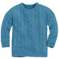 Disana - Kid's Leinen-Pullover - Pullover Gr 122/128 blau