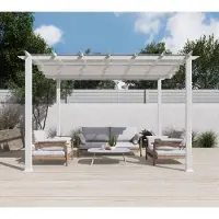 Paragon Aluminium Pergola Florida 1111 Weiß 350x350x235 cm