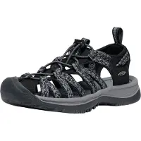 Keen Damen Trekkingsandale WHISPER W-BLACK/STEEL GREY