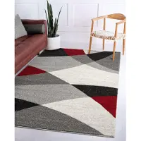The Carpet Teppich "Pearl" rechteckig 11 mm Höhe moderner dichter Wohnzimmer Teppich Konturenschnitt