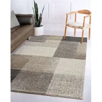 The Carpet Teppich "Pearl" rechteckig 11 mm Höhe moderner dichter Wohnzimmer Teppich Konturenschnitt