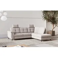 Sit&More Ecksofa SIT & MORE "Zora", grau (elefant), B:244cm H:92cm T:212cm, 100% Polyester, Sofas, Ecksofa, wahlweise mit Bettfunktion und Bettkasten