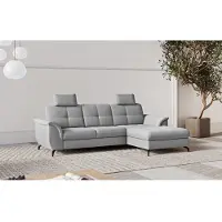 Sit&More Ecksofa SIT & MORE "Zora", grau, B:262cm H:92cm T:164cm, 100% Polyester, Sofas, Ecksofa, wahlweise mit Schlaffunktion und Bettkasten