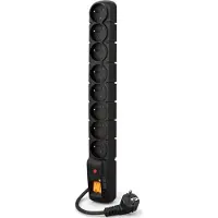 Acar S8 PRO 8-fach Steckdosenleiste 1,5 m schwarz (W0142)