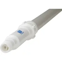 Vikan Hygiene 2973Q-5 steel 160-278cm snelkoppeling, waterdoorvoer, wit
