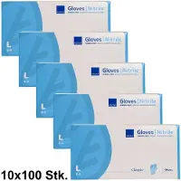 Abena Classic Nitril UH PF blau Gr. L, 1000 Stück