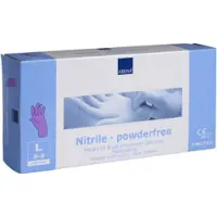 Abena Sensitive Nitril Einweghandschuhe, lila 290723 , 1 Karton = 10 Packungen à 100 Stück, Größe L