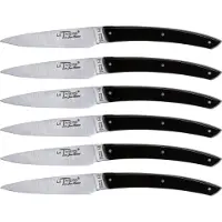 Laguiole Jean Dubost Messer Set 6 tlg., Acrylic Black