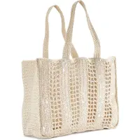 Vivance Shopper "Strandtasche", Damen, Gr. B/H/T: 41cm x 31cm x 12cm, beige, Textil, Taschen Shopper, Handtasche, Schultertasche, Henkeltasche, Sommertasche