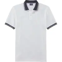 Olymp Poloshirt "Casual", Herren, Gr. XL, weiß, Piqué, Obermaterial: 100% Baumwolle, Shirts Poloshirt, farbliche Kontrast-Details
