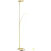 Orion LED-Deckenfluter Cobra mit Leseleuchte messing