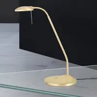 Orion LED-Tischleuchte Cobra in mattem Messing