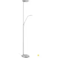Orion LED-Deckenfluter Cobra mit Leselampe nickel