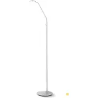Orion Nickelfarbene LED-Stehleuchte Cobra 1fl