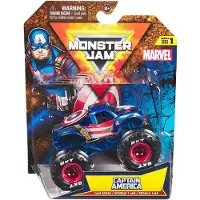 Monster Jam Marvel Captain America 6071333 Lastwagen Blau Kinder Blau One Size