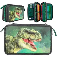 Depesche Dino World 3 Fach Federtasche ROAR