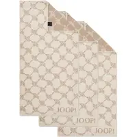 JOOP! Handtuch JOOP "Handtuch Classic / Infinity / Signature 3er Pack", beige (creme cornflower), B:50cm, Obermaterial: 100% Baumwolle CO., Handtücher, Handtuch