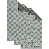 JOOP! Handtuch JOOP "Handtuch Classic / Infinity / Signature 3er Pack", grün (salbei cornflower), B:50cm, Obermaterial: 100% Baumwolle CO., Handtücher, Handtuch