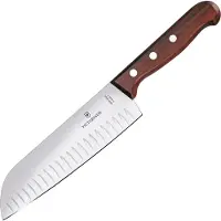 Victorinox Santokukniv M/luftlommer Victorinox klinge 17 cm Træskæfte,6 stk/krt