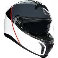 AGV TOURMODULAR BALANCE Klapphelm weiss-grau-rot XS XS in grau/rot/weiß