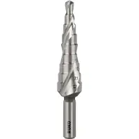 RUKO Stufenbohrer HSS, geschliffen, spiralgenutet mit Kreuzanschliff Durchmesser 4,0 - 12,0 mm