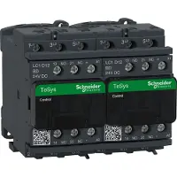 Schneider Electric LC2D12BD Wendeschützkombination, 3p+1S+1Ö, 5,5kW/400V/AC3, 12A, Spule 24V DC
