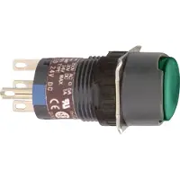 Schneider Electric Leuchtdrucktaster, grün Ø 16, flach, o. Rastung, 24 V, 1W XB6EAW3B1P