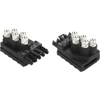 Wago 772-262 Abgriffmodul,für Flachleitung,5 x 2,5 mm2 + 2 x 1,5 mm2,schwarz 772262 - 10 Stück