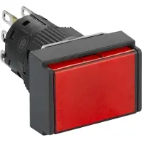 Schneider Electric Leuchtdrucktaster, rot Ø 16, flach, o. Rastung, 24 V, 1W XB6EDF4B1P