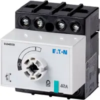 Eaton 1314053 Lasttrennschalter, DMM, 40 A, 4-polig, STOPP-Funktion optional, ohne Drehgriff und Antriebsachse, Vertikalanschluss DMM-40/4-SK