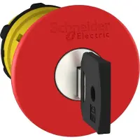 Schneider Electric Not-Aus/Not-Halt-Schalter, Frontelement, Harmony XB5, Kunststoff, 22mm, rot, Pilz 40mm, Schlüsselentriegelung, Dom 4A185 ZB5AS944D