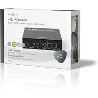 Nedis Hdmi-konverter Scart-buchse Eingang Zu Hdmi Digital-audio-ausgang 1080p Aluminium 3.5 Mm