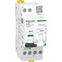 Schneider Electric A9TDFC610 Acti9 iCV40N VigiARC Active, AFDD + FI/LS + Kom., 1P+N, 10A, C, 30mA, A-SI, 6kA