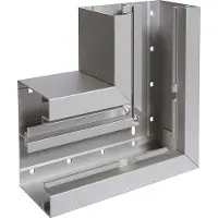 Hager BRA851305ELN Flachwinkel aus Grundprofil zu BRA 85x130mm Oberteil 80mm aus alu natureloxiert