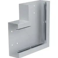 Hager BRS651705BVERZ Flachwinkel aus Grundprofil zu BRS 68x170mm OT 120mm aus Stahlblech verzinkt