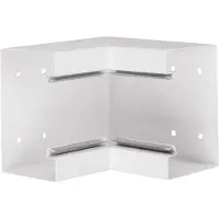 Hager BRS8513049016 Inneneck aus Grundprofil zu BRS 83x130mm Oberteil 80mm Stahlblech verkehrsweiß