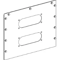 Schneider Electric KSA Zubehör, Flanschplatte für FL21 Zugentlastungen für KSA1000ABG/D4 KSA1000ABZFL21